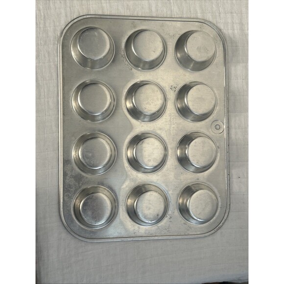 Vintage Chilton Ware Metal Baking Mini Muffin Egg Bite Pan USA Set Of 3 *12 Each - Picture 8 of 9